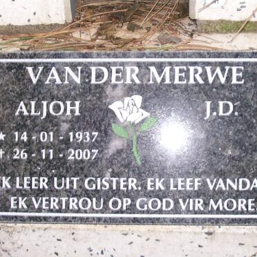 MERWE Aljoh, van der 1937-2007 &amp; J.D.