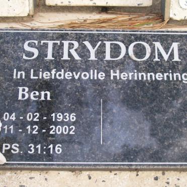 STRYDOM Ben 1936-2002