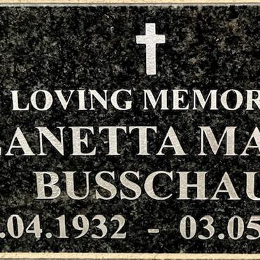 BUSSCHAU Jeanetta Maria 1932-2017