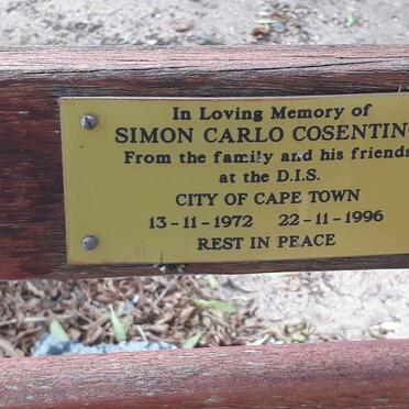 COSENTINO Simon Carlo 1972-1996