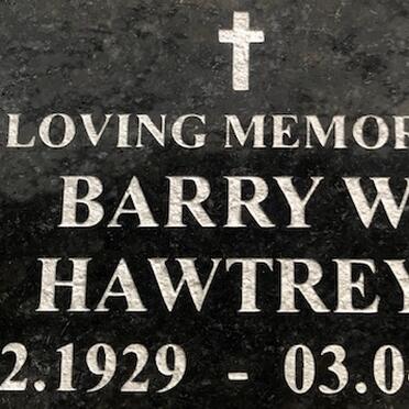 HAWTREY Barry W. 1929-2007