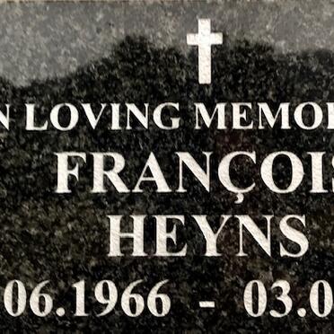 HEYNS François 1966-2001