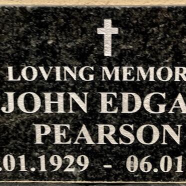 PEARSON John Edgar 1929-2010