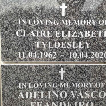 TYLDESLEY Claire Elizabeth 1962-2020