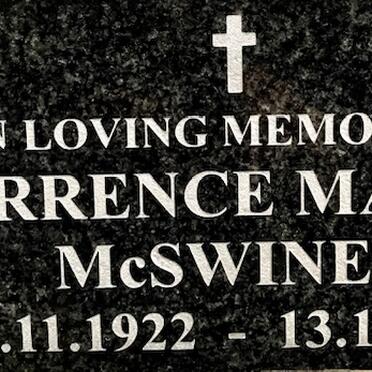 McSWINEY Terrence Martin 1922-1998
