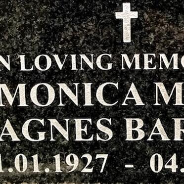 BARNES Monica Mary Agnes 1927-2004