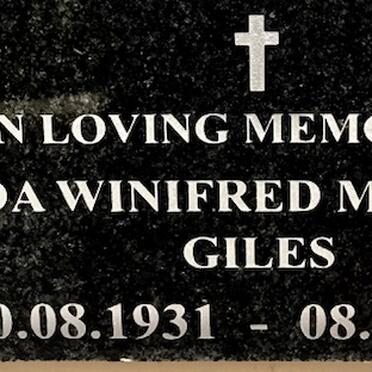 GILES Hilda Winifred Margaret 1931-2014