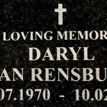 RENSBURG Daryl, van 1970-2011