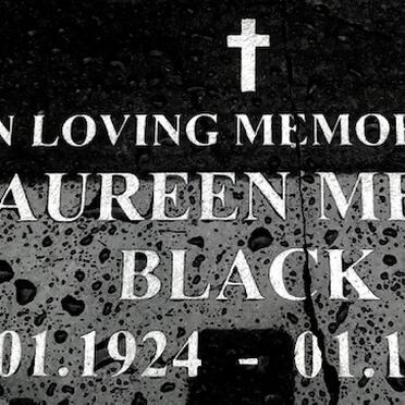 BLACK Maureen Merle 1924-2013