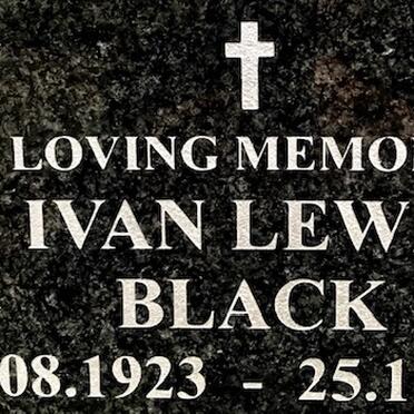BLACK Ivan Lewis 1923-2005