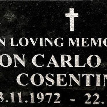 COSENTINO Simon Carlo Steven 1972-1996