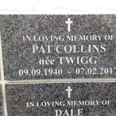 COLLINS Pat nee TWIGG 1940-2017