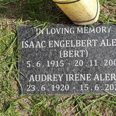 ALERS Isaac Engelbert 1915-2006 &amp; Audrey Irene 1920-2021