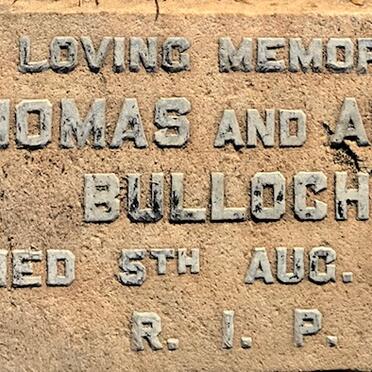 BULLOCH Thomas -1975 &amp; Annie -1975