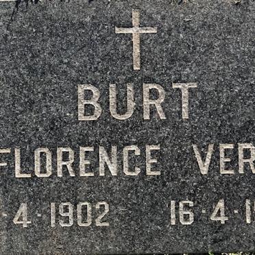 BURT Florence Vera 1902-1997