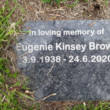 BROWN Eugenie Kinsey 1938-2020
