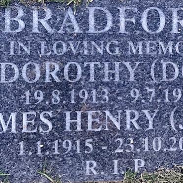 BRADFORD James Henry 1915-2003 &amp; Dorothy 1913-1994