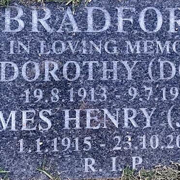 BRADFORD James Henry 1915-2003 &amp; Dorothy 1913-1994