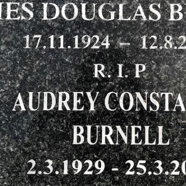 BURNELL James Douglas 1924-2006 &amp; Audrey Constance 1929-2015