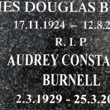 BURNELL James Douglas 1924-2006 &amp; Audrey Constance 1929-2015