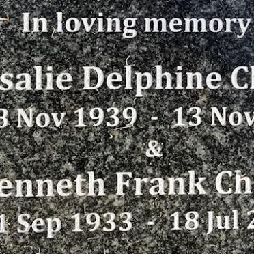 CHAPLIN Kenneth Frank 1933-2009 &amp; Rosalie Delphine 1939-2018