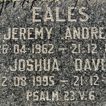 EALES Jeremy Andrew 1962-1996 :: EALES Joshua David 1995-1996