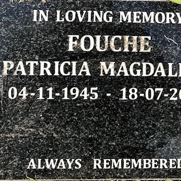 FOUCHE Patricia Magdalene 1945-2018