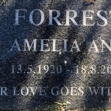 FORREST Amelia Ann 1920-2003