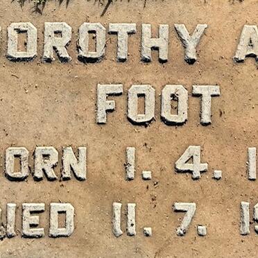 FOOT Dorothy Ann 1897-1977