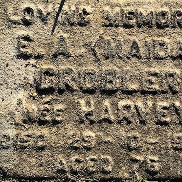 GROBLER E.A. nee HARVEY -1982
