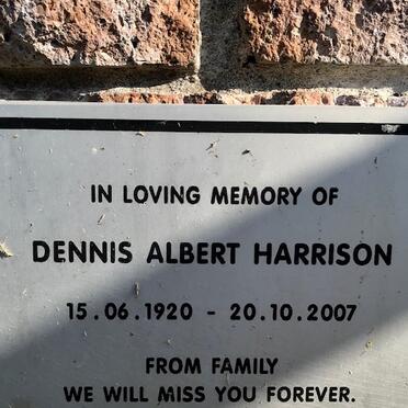 HARRISON Dennis Albert 1920-2007