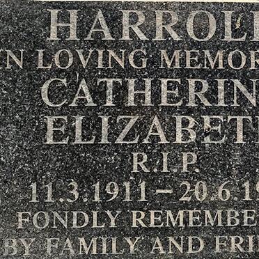 HARROLD Catherine Elizabeth 1911-1999