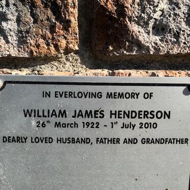 HENDERSON William James 1922-2010