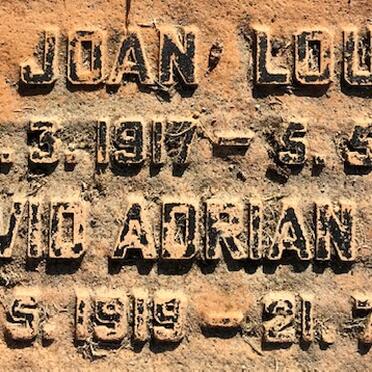LOUW David Adrian 1919-1985 &amp; Joan 1917-19?5
