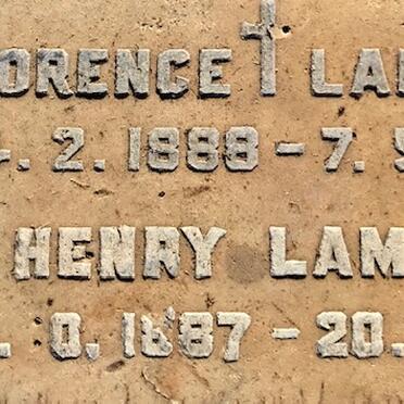 LAMING Henry 1887-197? &amp; Florence 1888-1975
