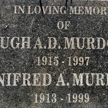 MURDOCH Hugh A.D. 1915-1997 &amp; Winifred A. 1913-1999