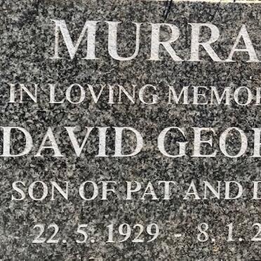 MURRAY David George 1929-2012