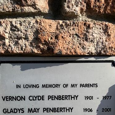 PENBERTHY Vernon Clyde 1901-1977 &amp; Gladys May 1906-2001