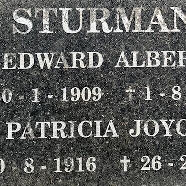 STURMAN Edward Albert 1909-1975 &amp; Patricia Joyce 1916-1998