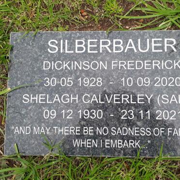 SILBERBAUER Dickinson Frederick 1928-2020 &amp; Shelagh Calverley 1930-2021
