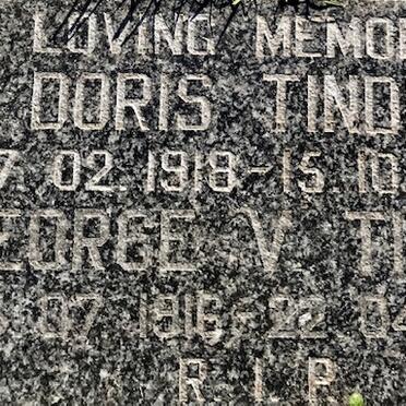 TINDLE George V. 1916-199? &amp; Doris 1918-1995