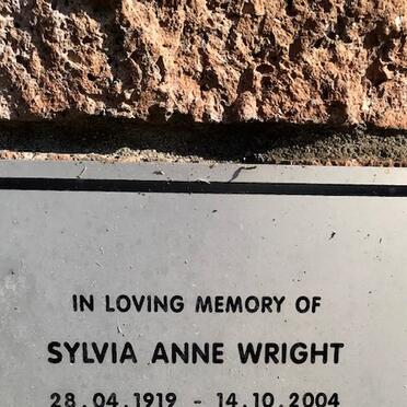 WRIGHT Sylvia Anne 1919-2004