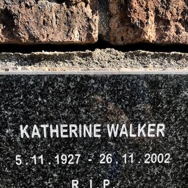 WALKER Katherine 1927-2002