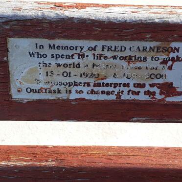 CARNESON Fred 1920-2000