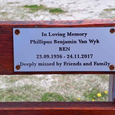 WYK Phillipus Benjamin, van 1936-2017