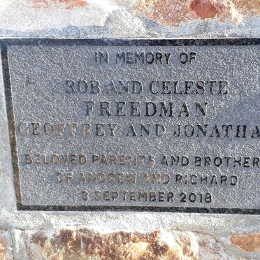 FREEDMAN Bob &amp; Celeste :: FREEDMAN Geoffrey :: FREEDMAN Jonathan