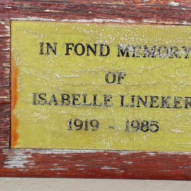 LINEKER Isabelle 1919-1985