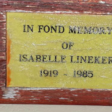 LINEKER Isabelle 1919-1985