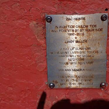 HEINSE Zac 1986-2016 :: MILLER Cindy 1972-2016 :: HART Ian 1960-2016 &amp; Sandra 1963-2017