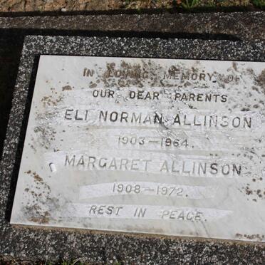 ALLINSON Eli Norman 1903-1964 &amp; Margaret 1908-1972